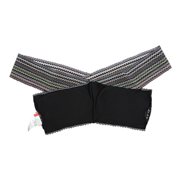 River Island Bardot Bandage Multicolor Bikini Top Size UK 8/ US 4 Striped - Picture 4 of 8